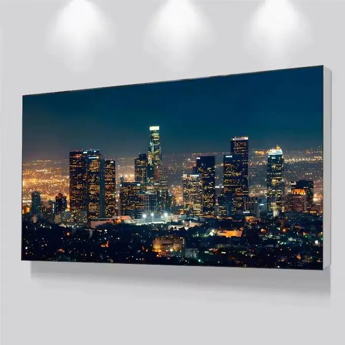 Impressions sur toile de paysage urbain Los Angeles New York Manhattan pour décoration murale moderne à offrir occasions spéciales