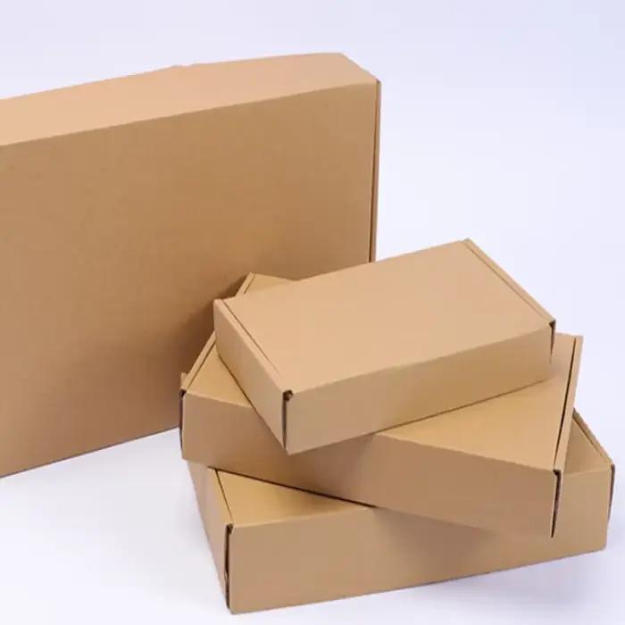 Boîte d'expédition en carton ondulé 20 pièces, boîte d'expédition en carton blanc/marron, boîte d'expédition de courrier pour courrier, mobile et artisanat
