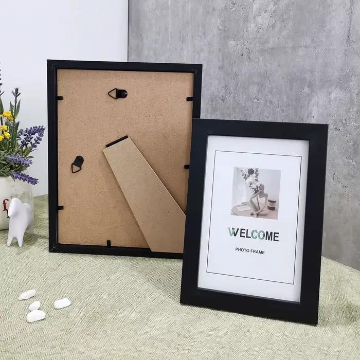 Cadre Photo en bois (10x15cm/15x20cm/20x25cm/A4)-bureau ou tenture murale