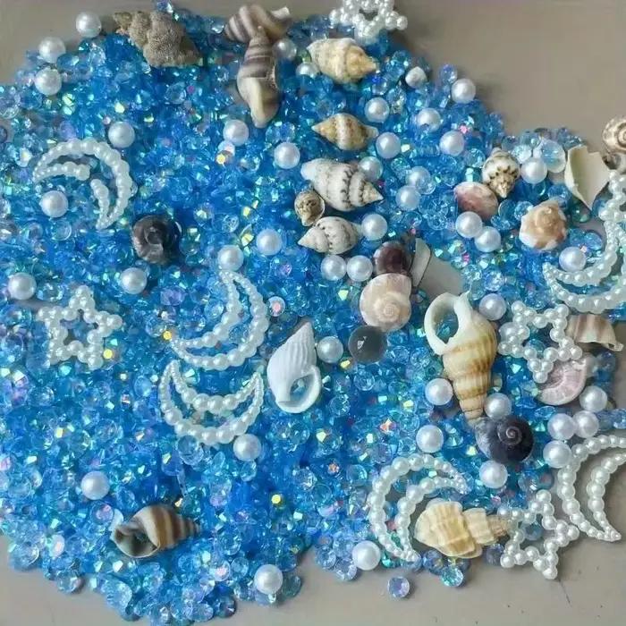 30 g de remplissage en résine époxy sur le thème de l'océan - Formes d'étoile