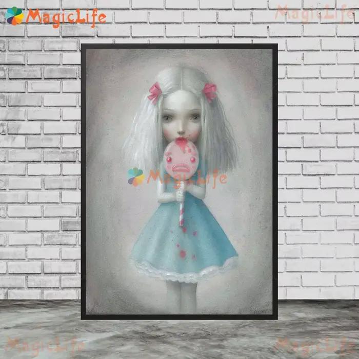 Images murales de poupée cadeau pour bébé fille