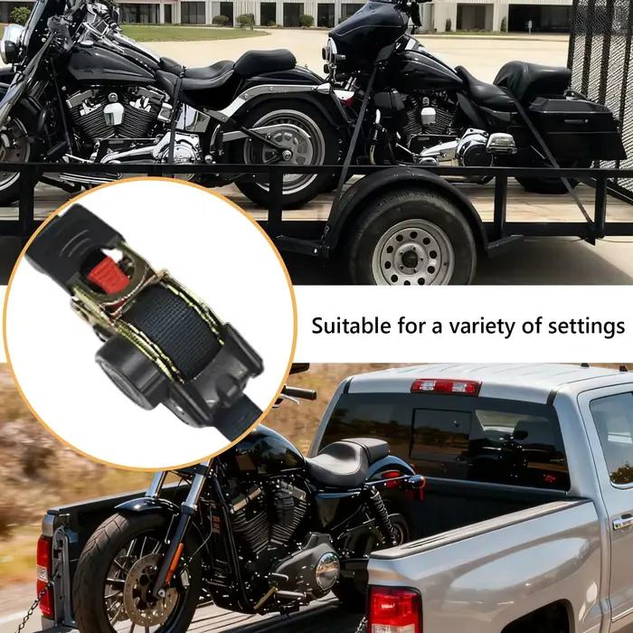 Sangle de tension rétractable pour voiture, sangles auto-rétractables à cliquet 1 pouce x 7 pieds, corde de tension pour moto et camion