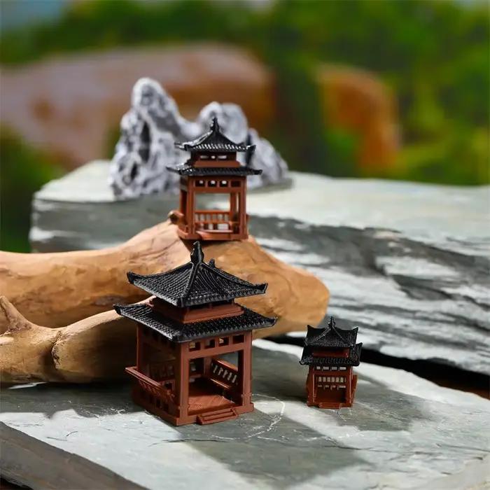 Statue de pagode miniature 3cm 4cm