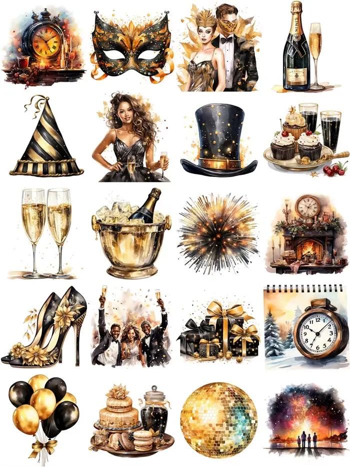 Autocollants décoratifs pour travaux manuels et Scrapbooking
