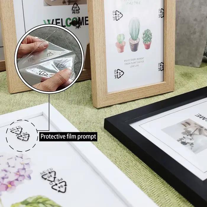 Cadre Photo en bois (10x15cm/15x20cm/20x25cm/A4)-bureau ou tenture murale
