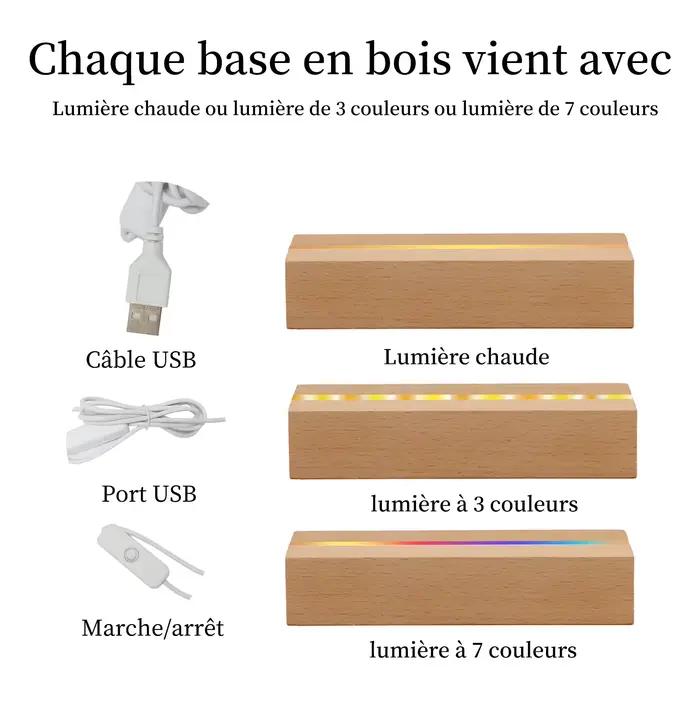 Veilleuse acrylique à photo personnalisée pour Maman – Cadre LED personnalisé de la part de votre Fils/Fille – Cadeau unique pour Fête des Mères, Saint-Valentin ou Anniversaire