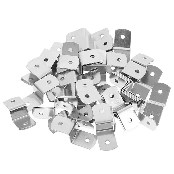 50 pièces argent Z Clips supports de cadre Photo attaches