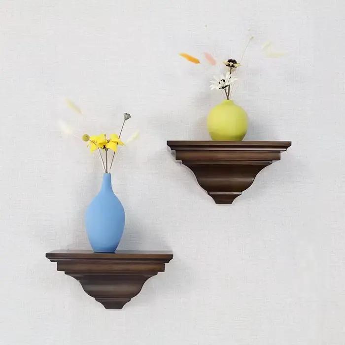 Étagère murale en bambou massif style européen pour salon et cuisine élégante et pratique à offrir pour occasions spéciales