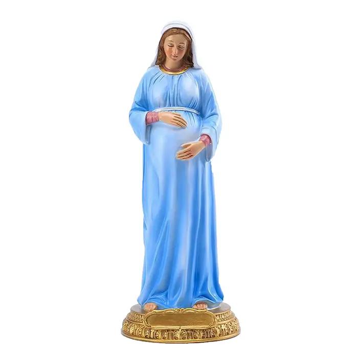 Sculpture vierge marie enceinte