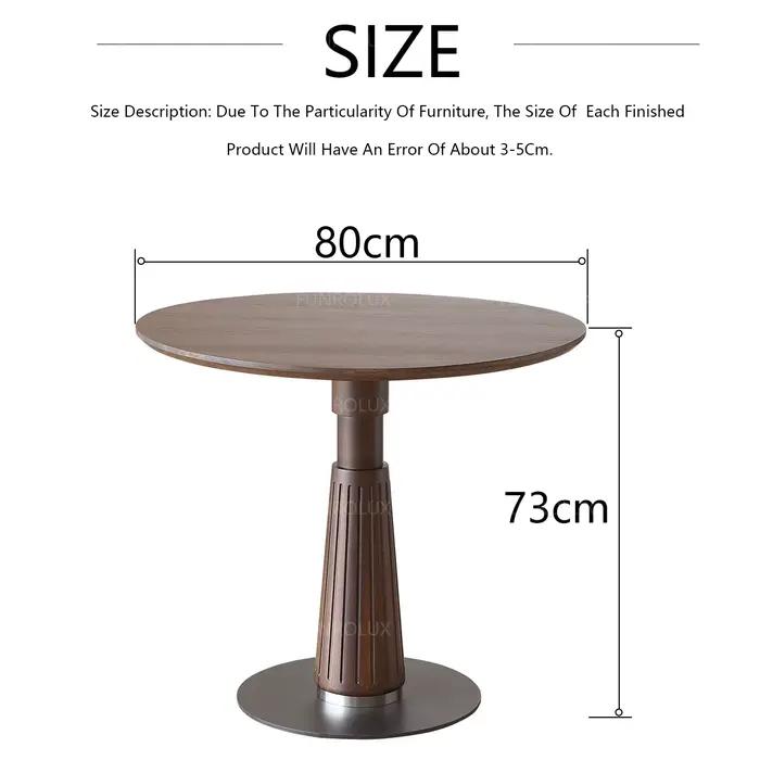 Table basse ronde en bois massif
