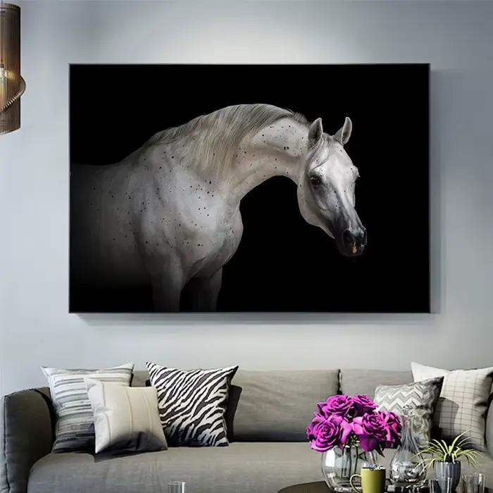 Belle peinture sur toile de cheval arabe