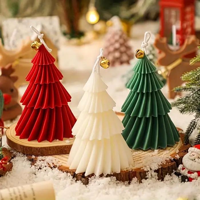 Moule en Silicone pour bougie d'arbre de noël