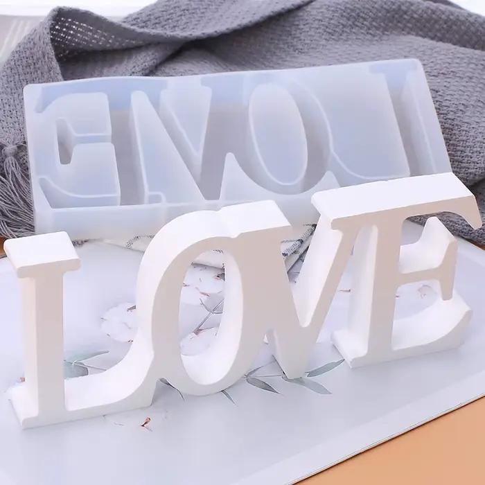 Moule d'ornements décoratifs d'amour romantique pour la saint-valentin, moule artisanal en résine époxy de haute qualité, fabrication de cadeaux faits à la main, moule en Silicone
