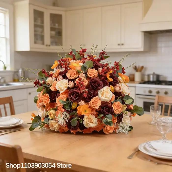 Arrangement de fleurs suspendues Orange
