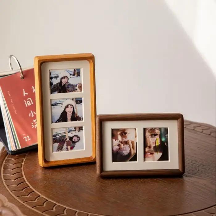 Cadres photo multi-grilles en bois massif