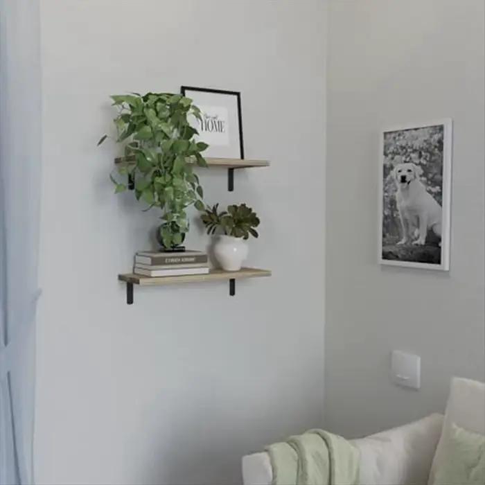 [CLOS] Étagères flottantes, étagères flottantes en bois pour décoration murale, étagère de salle de bain flottante murale pour rangement blanc