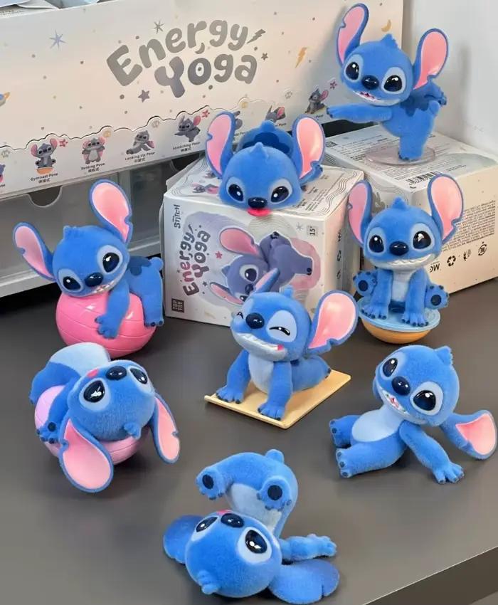 Figurine Stitch Energy Yoga Series en PVC Kawaii Anime Modèle Jouet Occasions Spéciales Pour Collectionneurs
