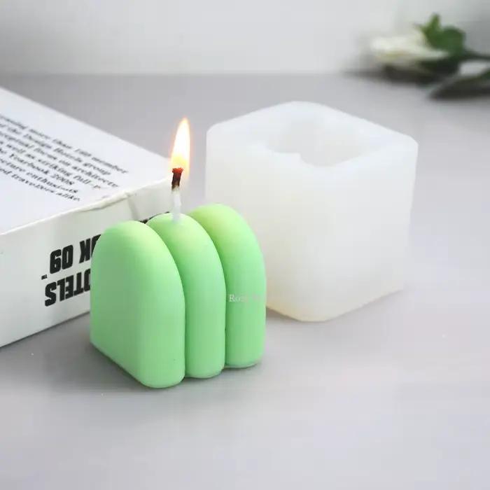 Moule à bougie géométrique en silicone