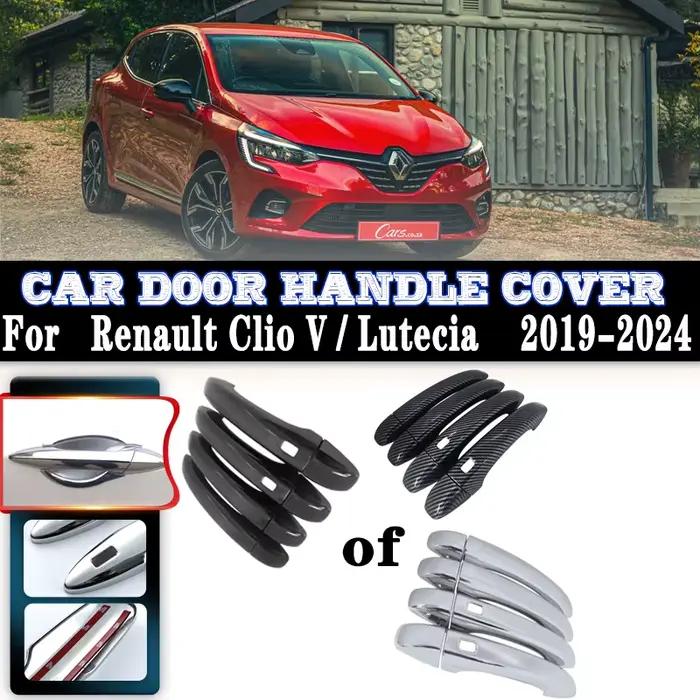 Couvercle de poignée de porte de voiture, accessoires de protection contre les rayures extérieures, pour Renault Clio 5 2023 V Lutecia BF 2019 ~ 2024