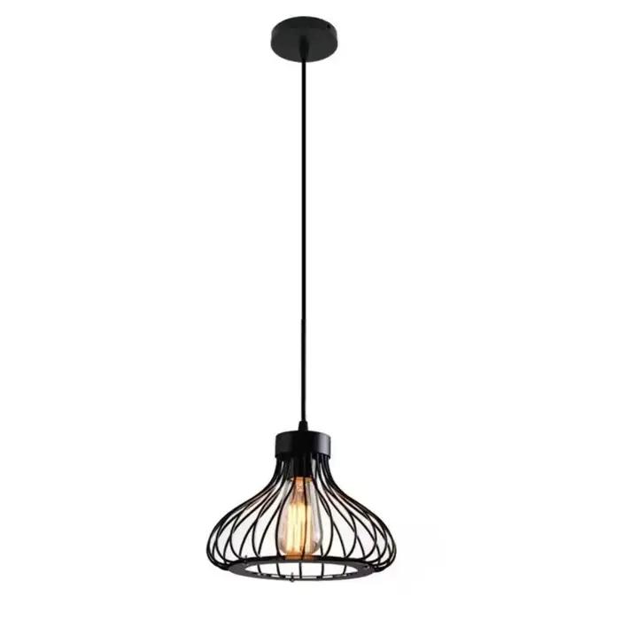 Créatif moderne nordique personnalisé hôtel escaliers salle à manger salon noir intérieur décor pendentif lumières haut plafond lustres