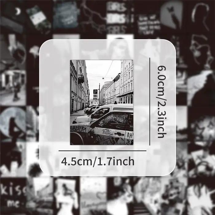 Kit de collage mural esthétique noir et blanc, 50 feuilles, impressions photo vintage pour décoration de chambre indie, autocollants Story Store