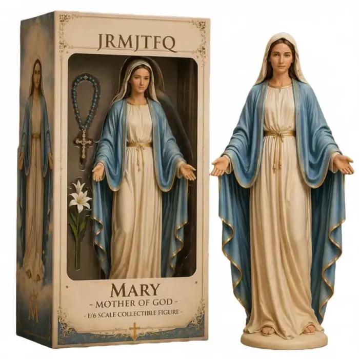 Statuette de la Vierge Marie en résine