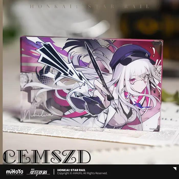 [Authentique] miHoYo Game Honkai Star Rail Silver Wolf Sparxie Bland Cosplay Ornements en acrylique Accessoires et accessoires de dessin animé
