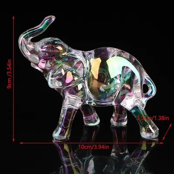 Statuette d'éléphant en cristal mignonne