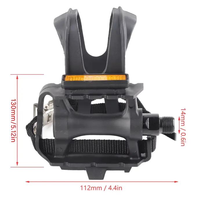 Accessoires de vélo : 1 paire de clips de pédale en nylon pour vélos fixie et VTT, accessoires de pédale plate pour cyclisme