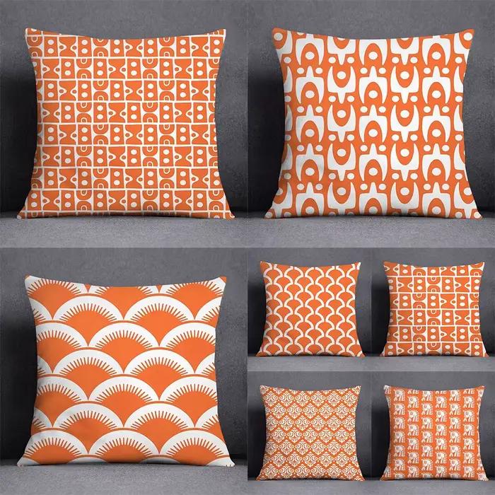 Housse de coussin série Orange