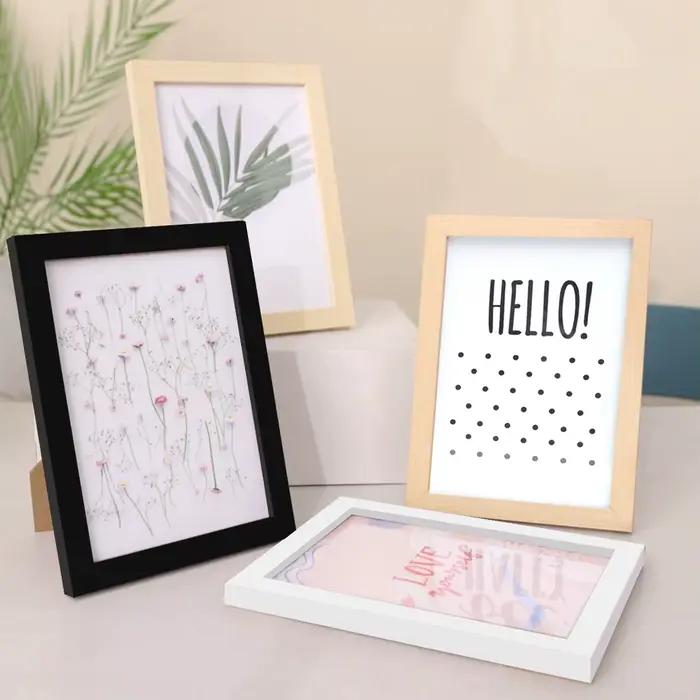 Cadre Photo en bois pour tenture murale 10X15cm 15X20cm 20X25cm A4