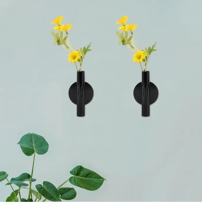 Vase de jardinière mural en métal