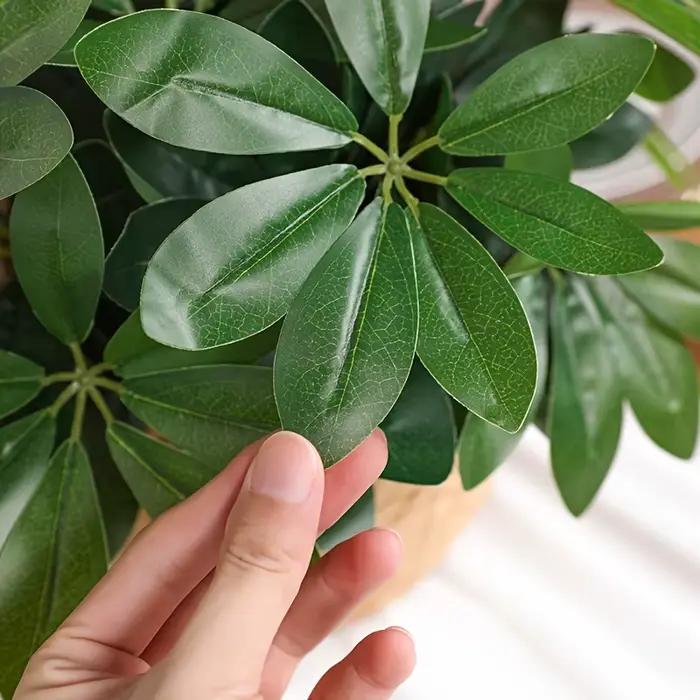 Plante artificielle |   Feuilles artificielles avec tige, idéales pour la décoration du salon, de l'hôtel, de la fenêtre, du bureau, de la maison et de la chambre