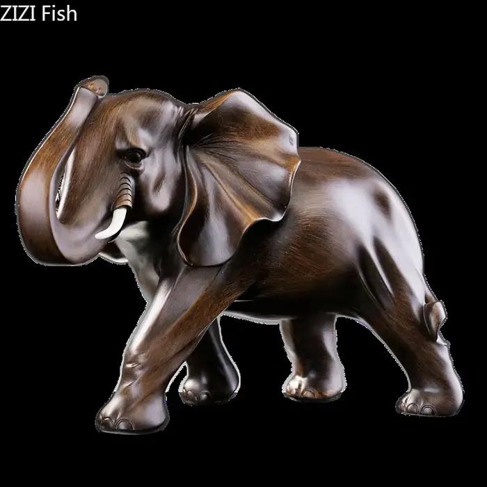 Sculpture d'éléphant en bois