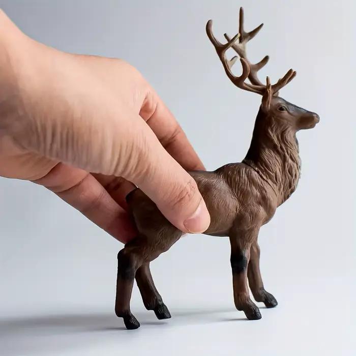 2 pièces, sans électricité, faciles à nettoyer - Parfaites pour la maison, le bureau ou comme cadeau, décoration de maison en forme de cerf, décoration de table de fête.