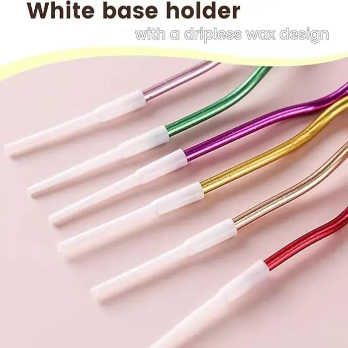 Bougies en spirale bouclées