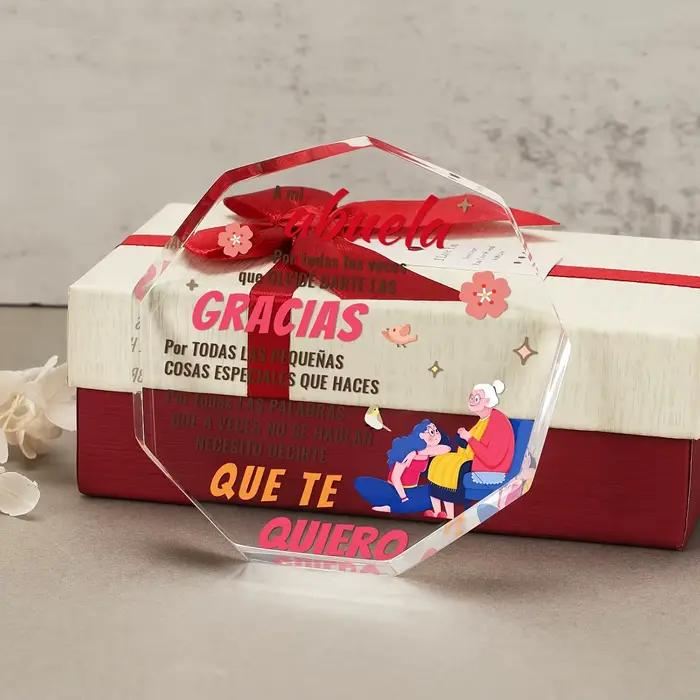 Cadeaux de grand-mère de petits-enfants en espagnol, regalo abuela, regalo para abuela, cadeaux d'anniversaire de grand-mère espagnole regalos abuela Ac