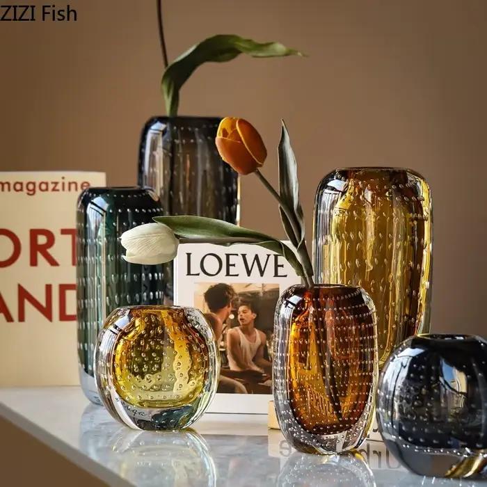 Vase en Verre à Bulles Astronomiques