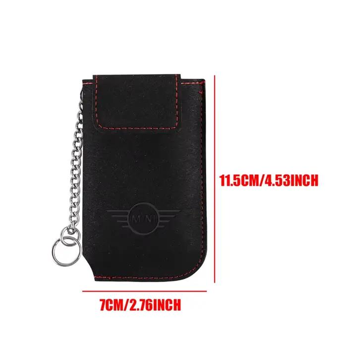 Porte-clés portable en daim pour voiture, sac de rangement, accessoires pour MINI Cooper JCW WORKS R55 R56 F55 F56 R57 R58 R59 R60 R50