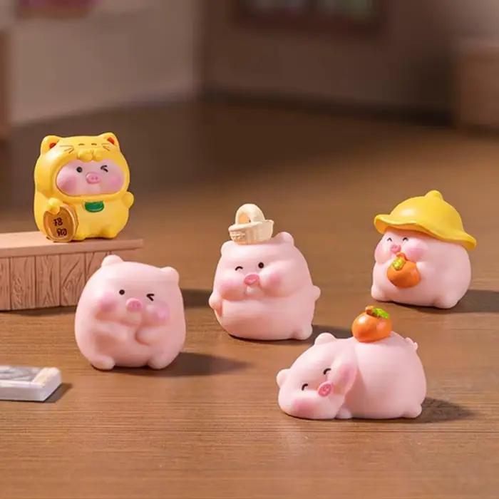 Statue petit cochon, symbole prospérité
