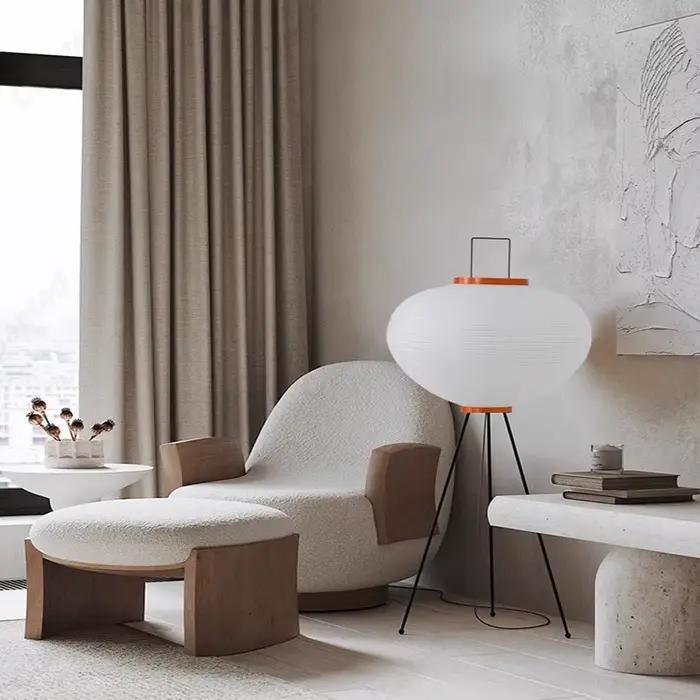 Lampadaire LED en papier de riz