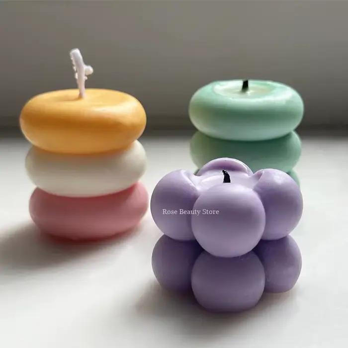 Moule à bougie géométrique en silicone