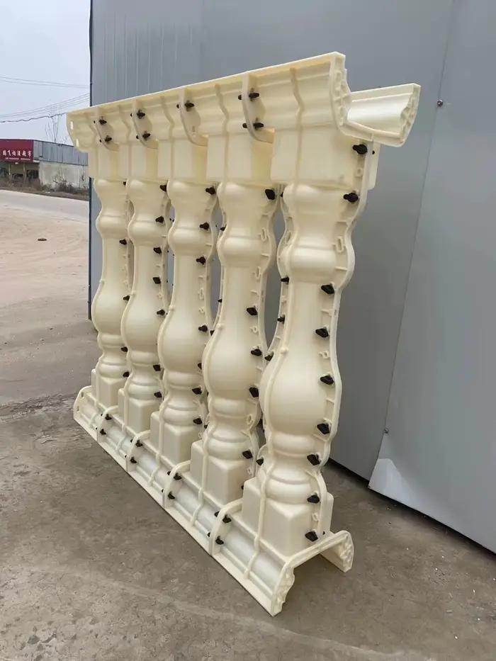 5 par mètre ABS terrasse coulée décorative main courante vase colonne béton clôture forme balustrade moule