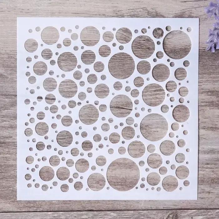 Pochoir de peinture à bulles à pois 13 cm