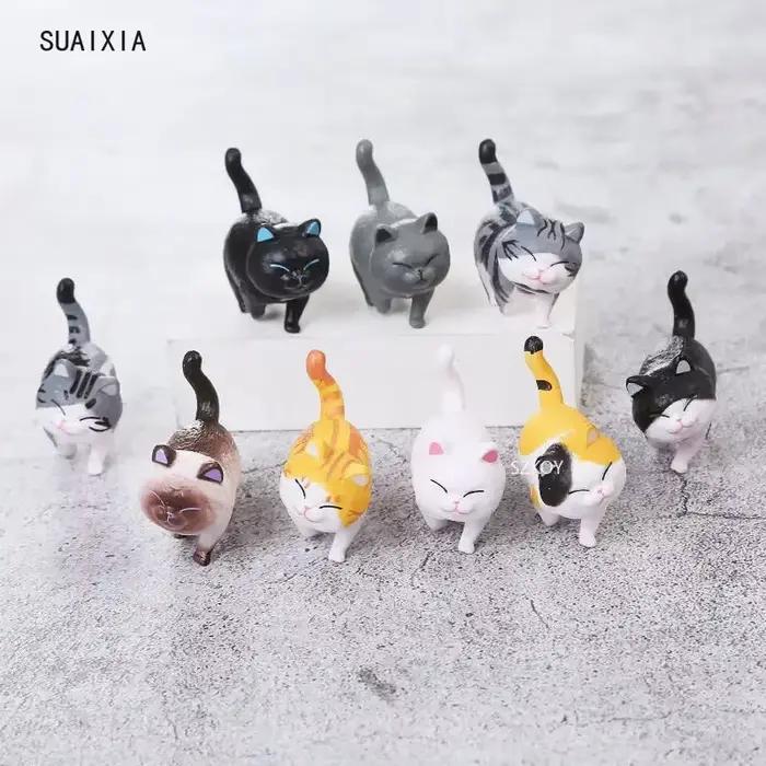Mini Statue de chaton, modèle Animal de Simulation