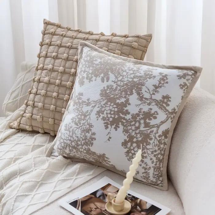 Housse de coussin décorative imprimée, Style nordique, décoration de luxe pour la maison, 45x45cm, taie d'oreiller rétro créative