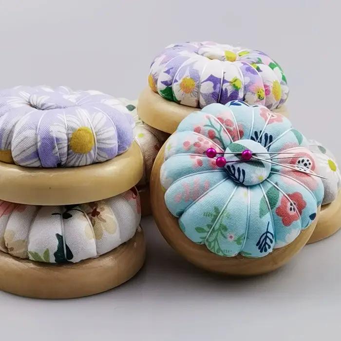 Porte-coussin à aiguille magnétique citrouille