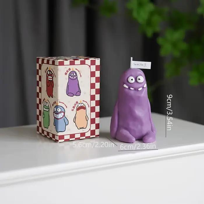 Bouge homme monstre aromathérapie bougie drôle laid mignon arôme cadeau d'anniversaire compagnon cadeau dessin animé en forme de bougie ornement