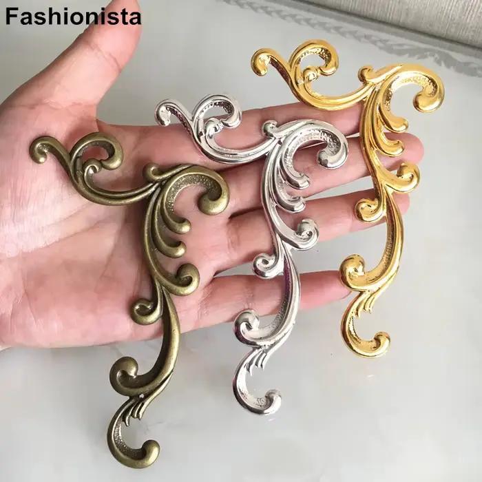 10 pièces - Grand panneau décoratif en métal filigrané 68*103mm
