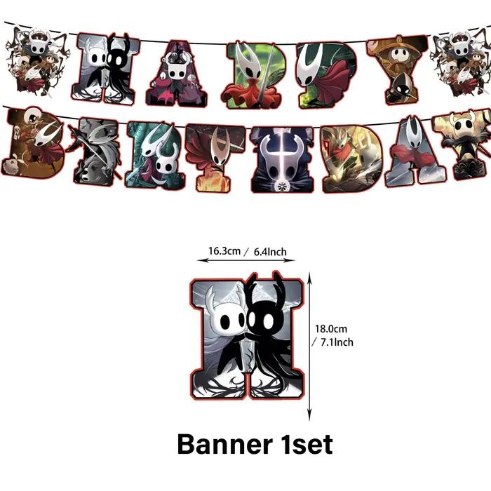 Décoration de fête d'anniversaire Hollow Knight